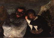 Honore  Daumier Crispin and Scapin oil painting reproduction